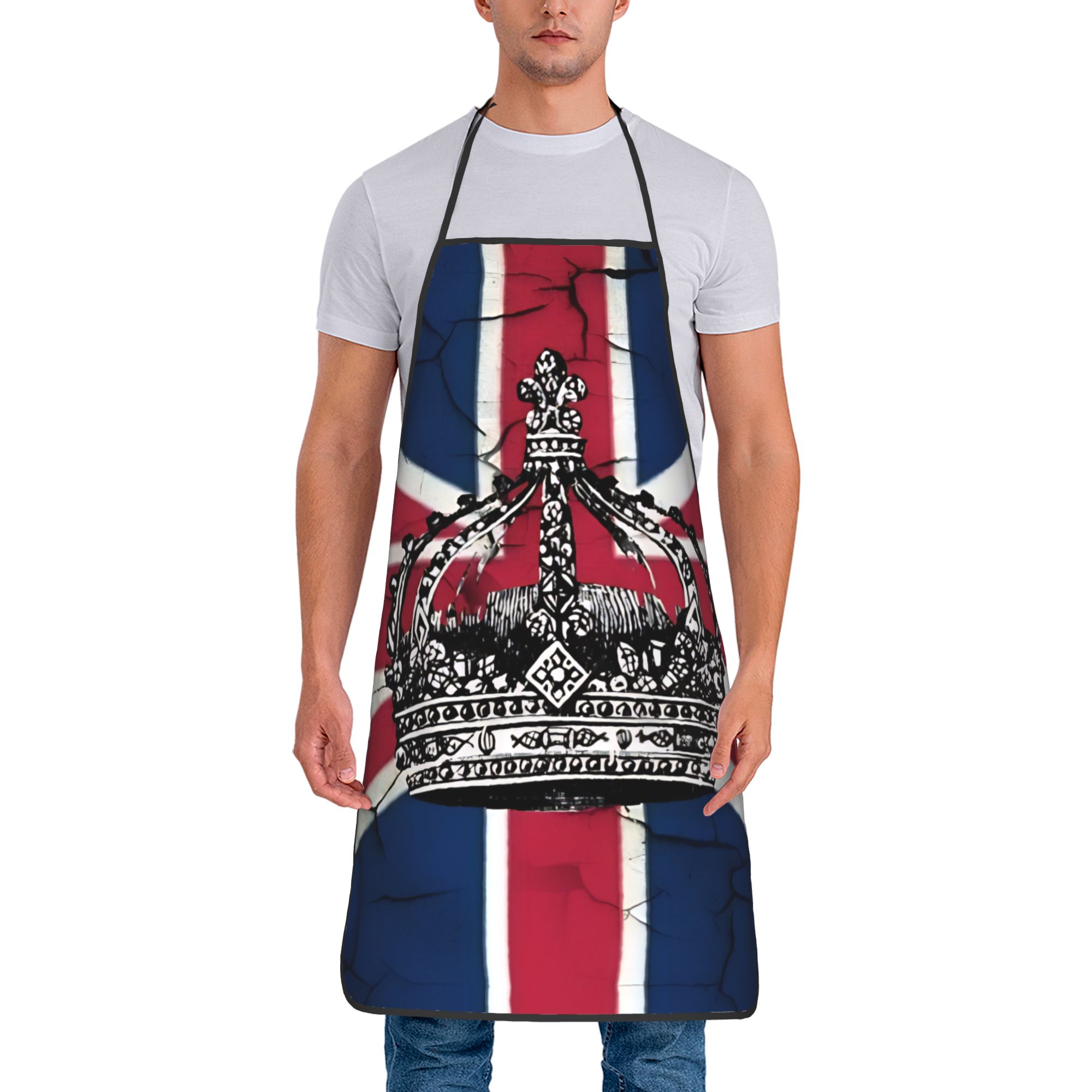 Uk Home Cooking - Tablier britannique avec drapeau du Royaume-Uni,