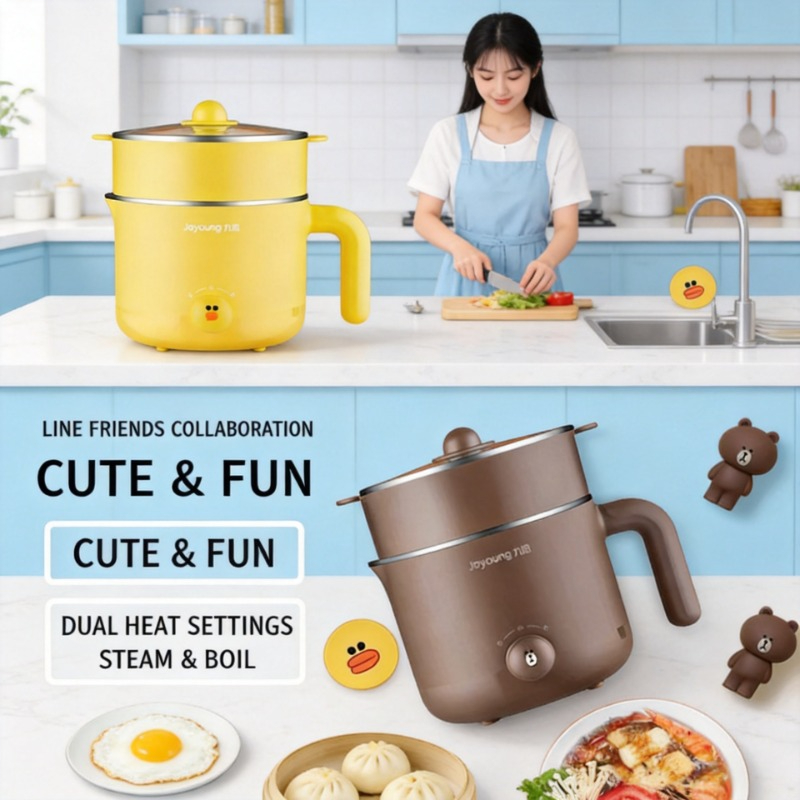 Home Cooking Electric - Mini-cuiseur électrique multifonction 220V avec fonction
