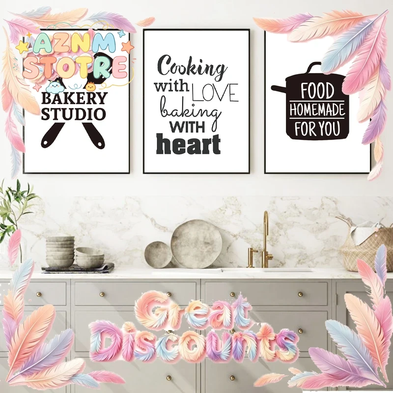 Home Cooking Quotes - Tableaux et affiches décoratifs pour cuisine