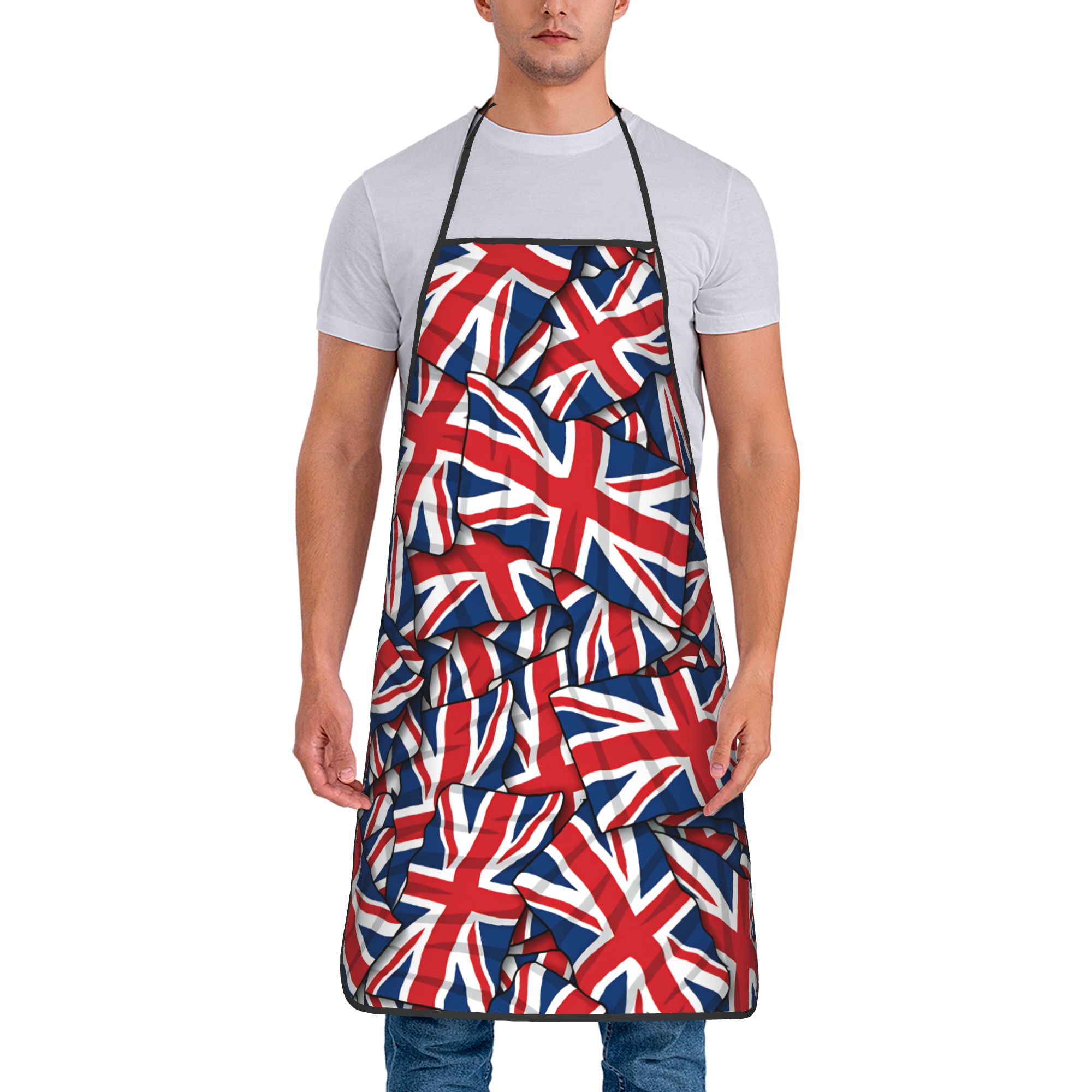 Uk Home Cooking - Tablier britannique avec drapeau du Royaume-Uni,