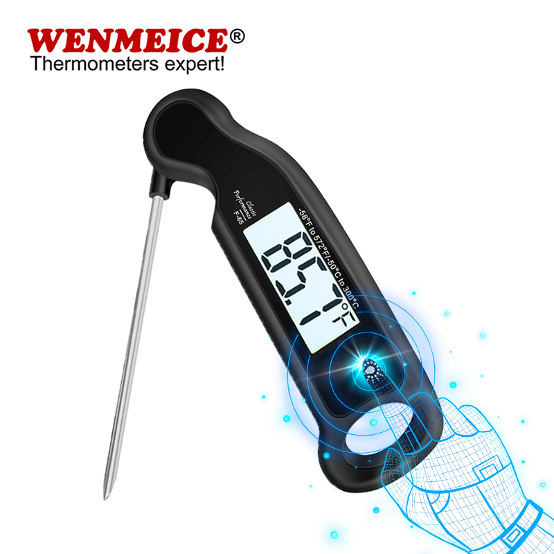 Home Cooking Reading - WENMEICE Thermomètre numérique pour viande avec