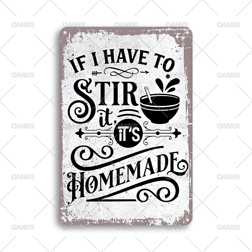 Plaque en métal vintage avec c - Home Cooking Quotes avis et prix