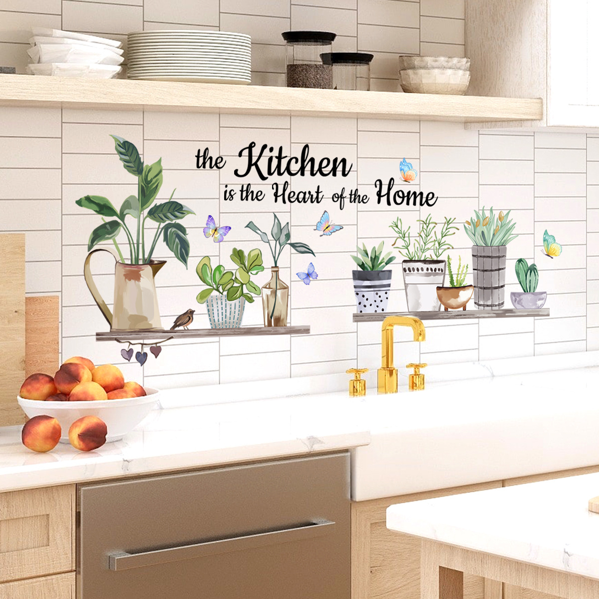 Autocollants muraux plantes ve - Home Cooking Quotes avis et prix