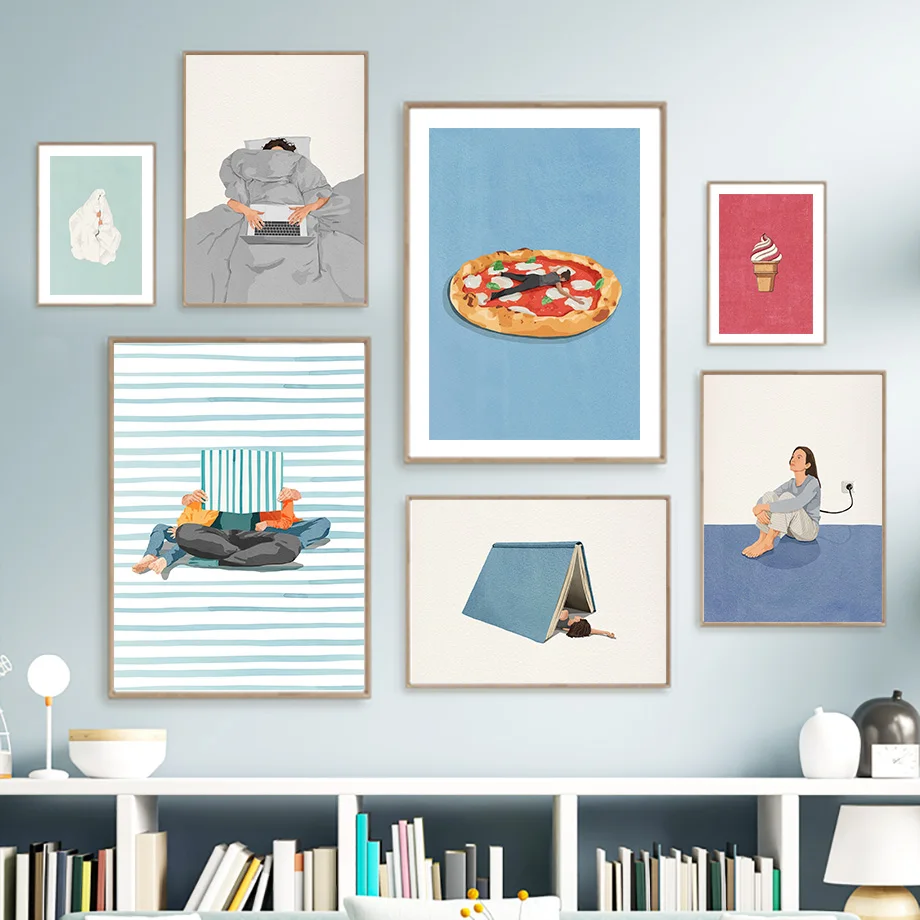 Affiche d'art humoristique et  - Home Cooking Reading avis et prix