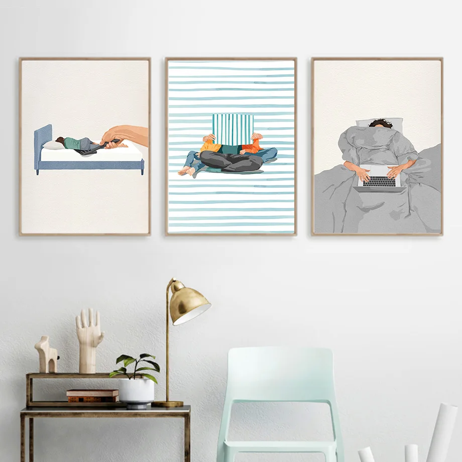 Affiche d'art humoristique et  - Home Cooking Reading avis et prix