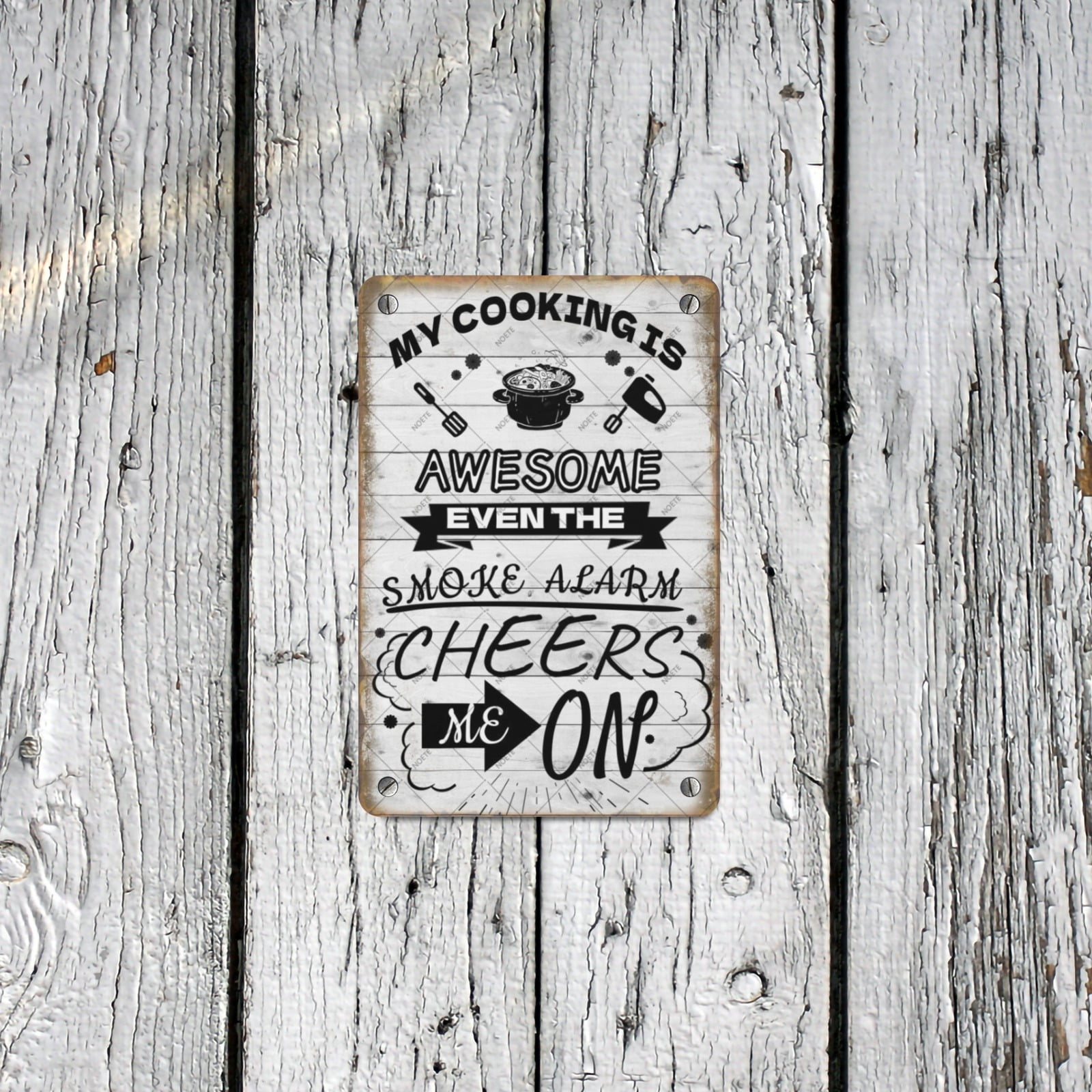 Plaque Métallique Noete avec C - Home Cooking Quotes avis et prix